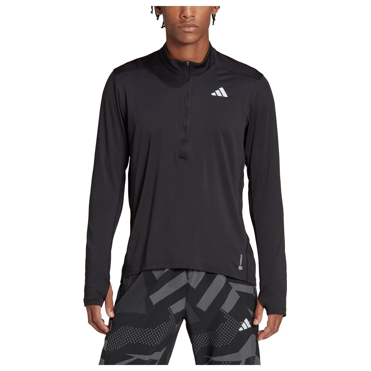 ADIDAS Herren Laufshirt Own The Run 1/2 Zip 2 ADIDAS Herren Laufshirt Own The Run 1/2 Zip – Bild 2