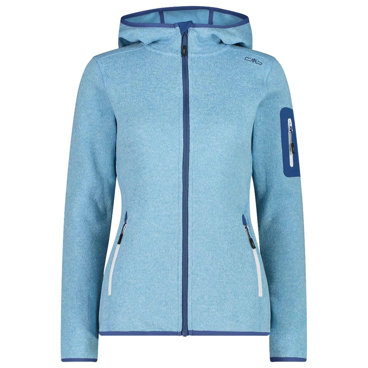 CMP Damen Fleecejacke Woman Jacket Fix Hood 1 CMP Damen Fleecejacke Woman Jacket Fix Hood