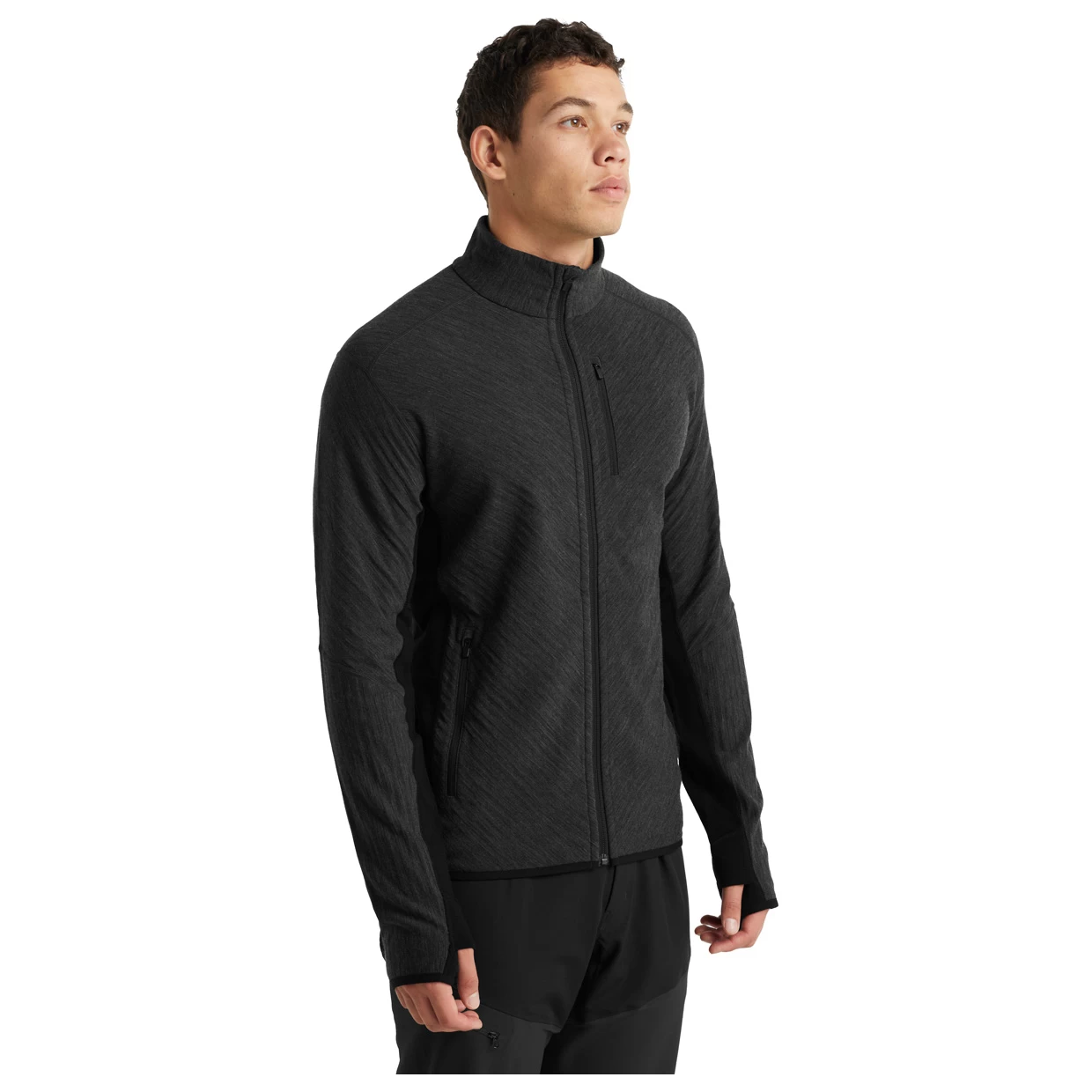 Icebreaker Herren Fleecejacke Merino Descender 4 Icebreaker Herren Fleecejacke Merino Descender – Bild 4