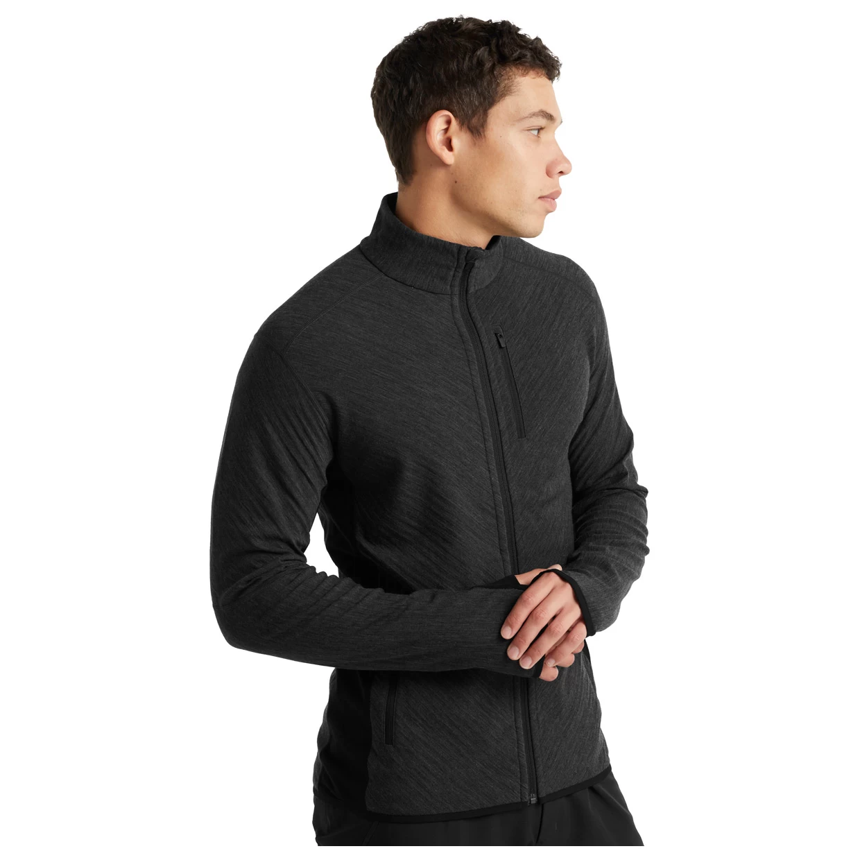 Icebreaker Herren Fleecejacke Merino Descender 5 Icebreaker Herren Fleecejacke Merino Descender – Bild 5